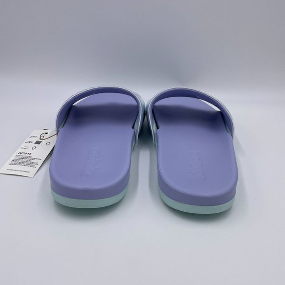 Adidas Adilette Comfort Violet / Mint Womens Slides - Picture 4 of 8